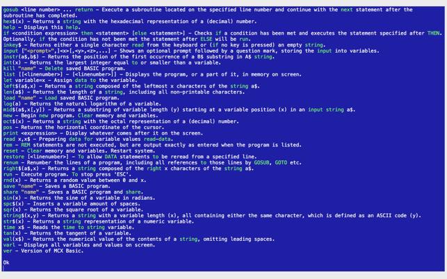 MCX Basic - development system