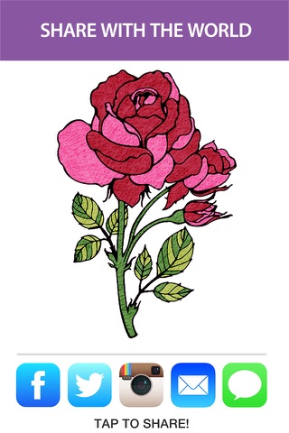 Flower Coloring Book For Adults: Free Adult Coloring Pages - Relaxation Stress Relief Color Therapy Games screenshot 4