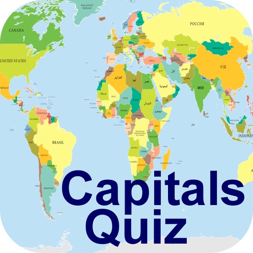 World Capitals Map Quiz Countries & Capitals Quiz Worldwide By Information Technology And Resource  Development Llc