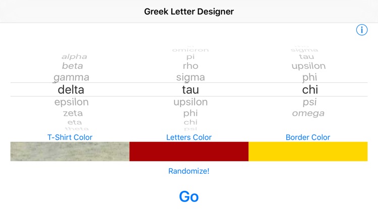 Greek Letter Designer