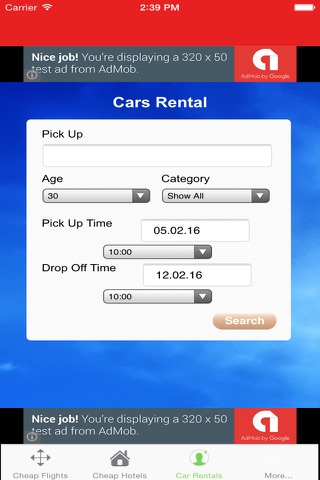 Cheap Flights Hotels and Car Rentals screenshot 2