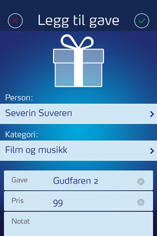 Julegavelisten screenshot 2