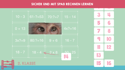 How to cancel & delete Mathe 1. Klasse 2. klasse 3. klasse rechenaufgaben from iphone & ipad 3