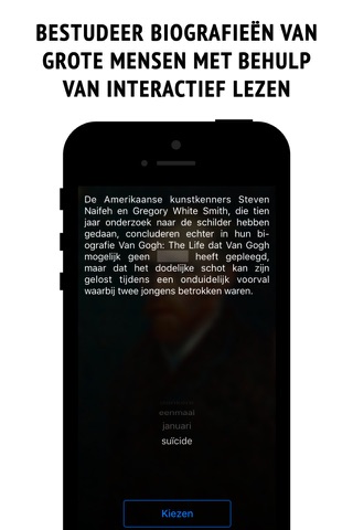 Van Gogh - interactive biography screenshot 2