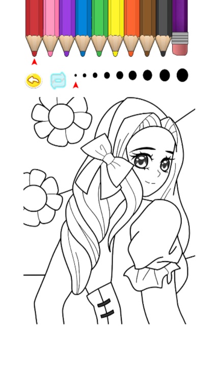 Kids Coloring Book - Princess Hiroshima 2 screenshot-4