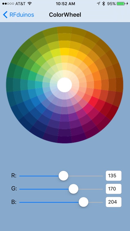 RFduino ColorWheel Sample