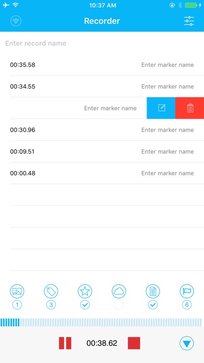 Recorder Pro - Recording, Voice Memos, Photos, Notes, Markers, Tags & Password Protected
