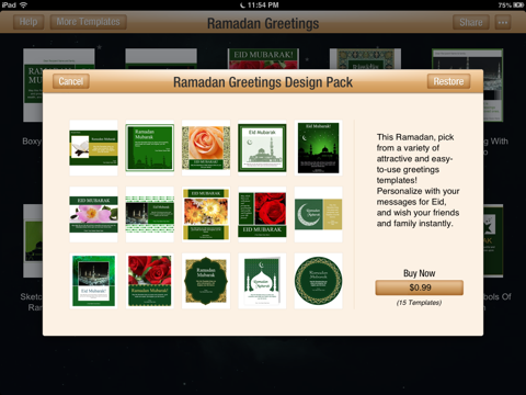 Ramadan Greetings for iPad screenshot 3