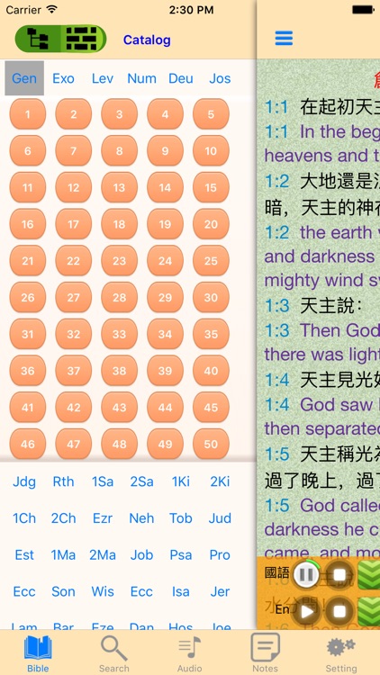 Catholic Chinese English Holy Bible Audio Book screenshot-3