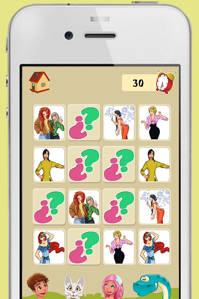Memory game of top models - Games for brain training for children and adults screenshot 2