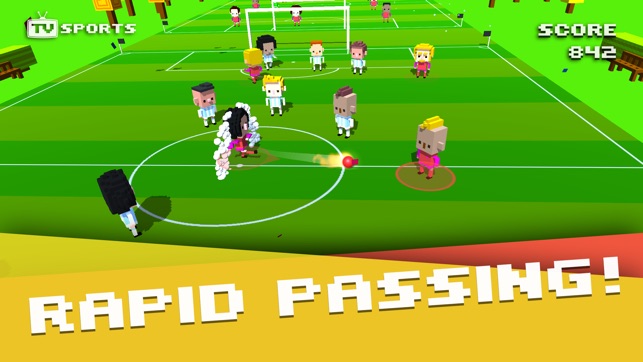 TV Sports Soccer - Endless Blocky Runner(圖2)-速報App