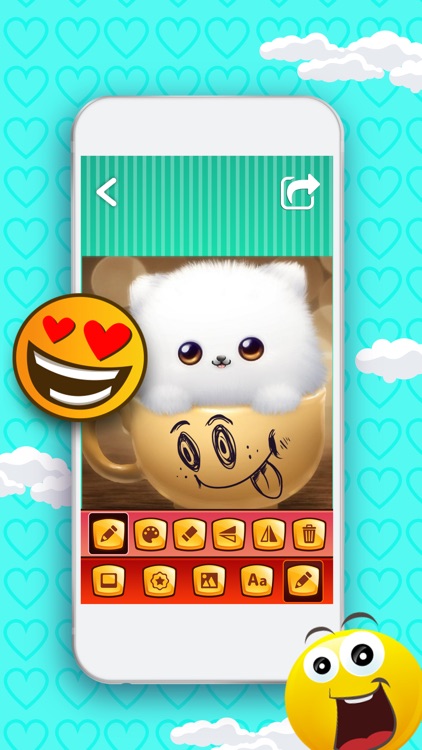 Funny Photo Editor with Emoji Stickers Camera: Add Smiley Face Stamps to Pics for Instant Makeover screenshot-3