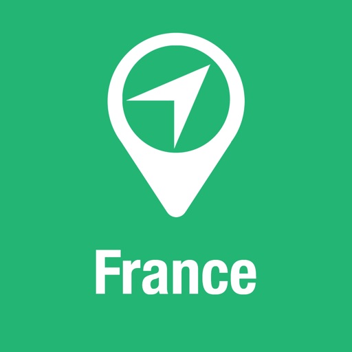 BigGuide France Map + Ultimate Tourist Guide and Offline Voice Navigator icon