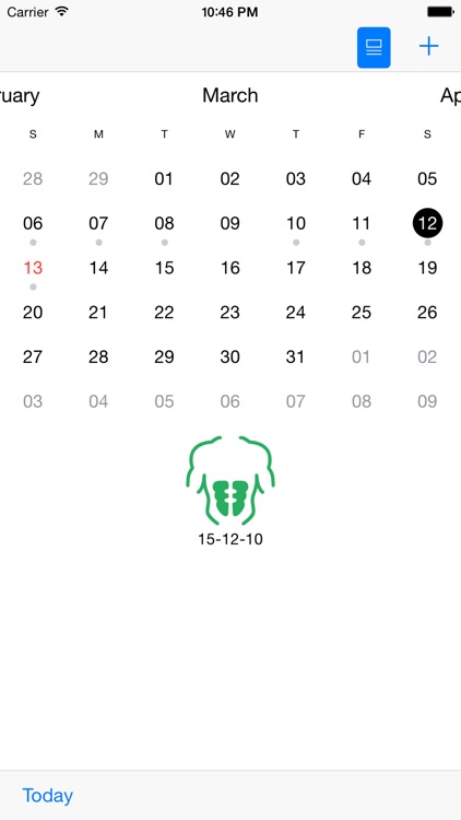 Gym Calendar Light Basic screenshot-3