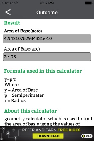 Geometry Shapes Calculator screenshot 3