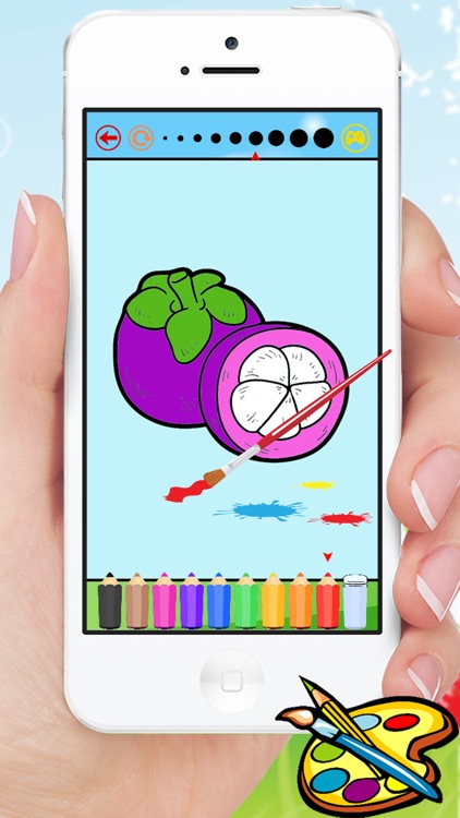 Food Coloring Book for Kids - Fruit Vegetable drawing games screenshot-4