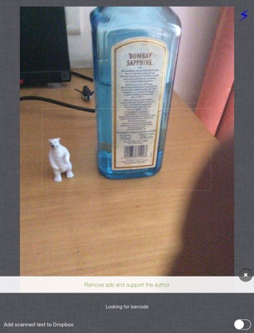 Copy barcode -scan QR codes to clipboard & DropBox - náhled