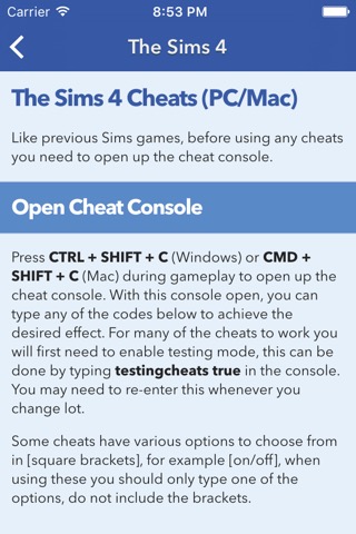 Cheats for The Simsのおすすめ画像2