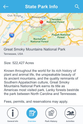 Tennessee State Parks & National Parks screenshot 3
