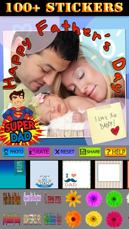 Father's Day Greeting Cards and Stickers