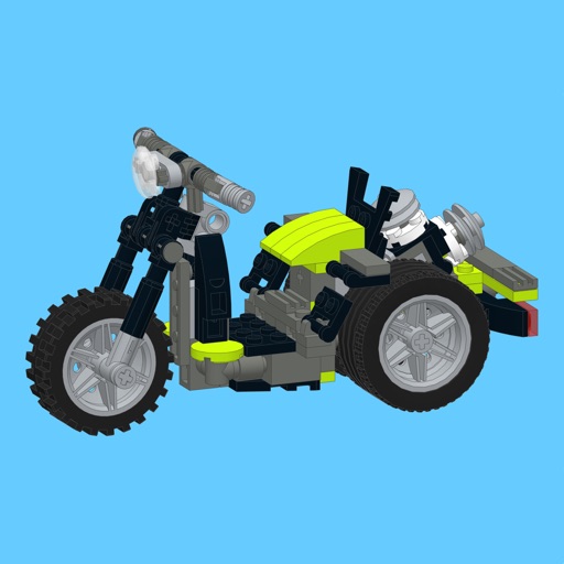 3-Wheel Moto for LEGO Creator 31018 x 2 Sets - Building Instructions iOS App