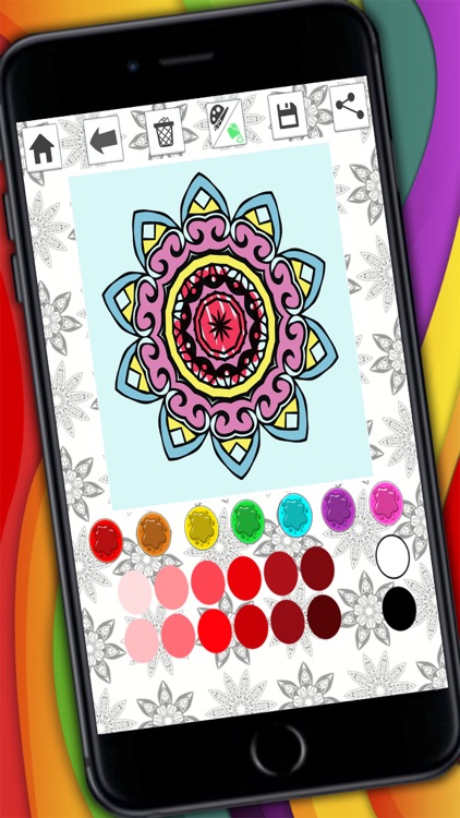 Mandalas coloring pages – Secret Garden colorfy game for adults