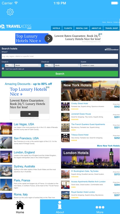 Discounts Hotels, Flight & Car