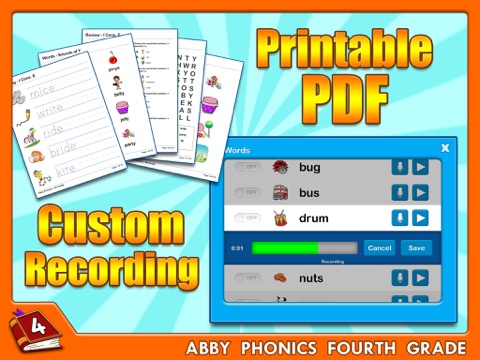 Abby Phonics - Fourth Grade HD Free Lite screenshot 2