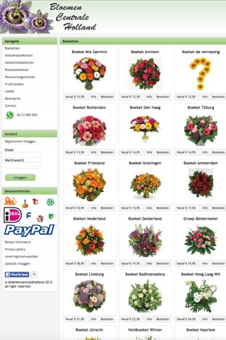 Bloemen bestellen & bezorgen - BloemenCentraleHolland.nl screenshot 2