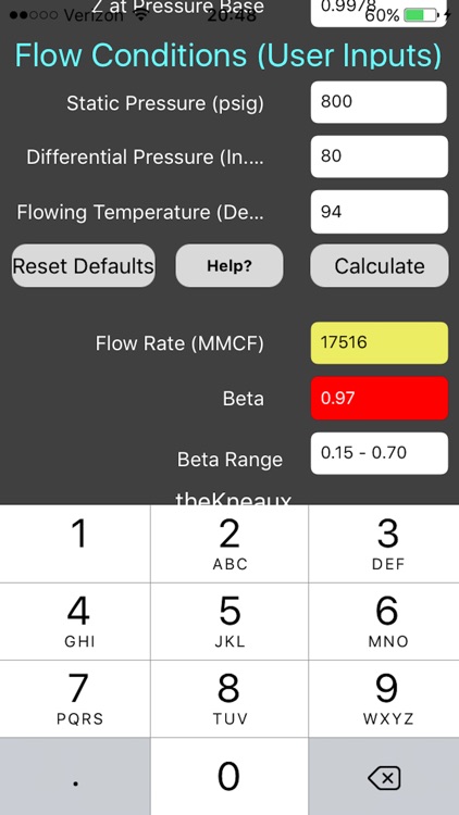 Gas Volume Calc