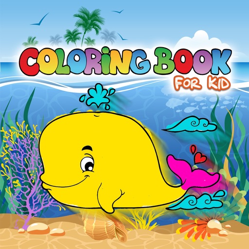 Coloring Book Sea World For Kids Games icon