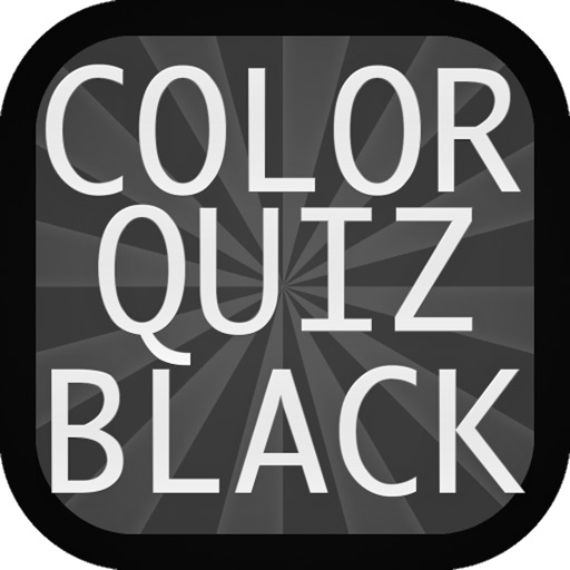 Color Quiz Black iOS App