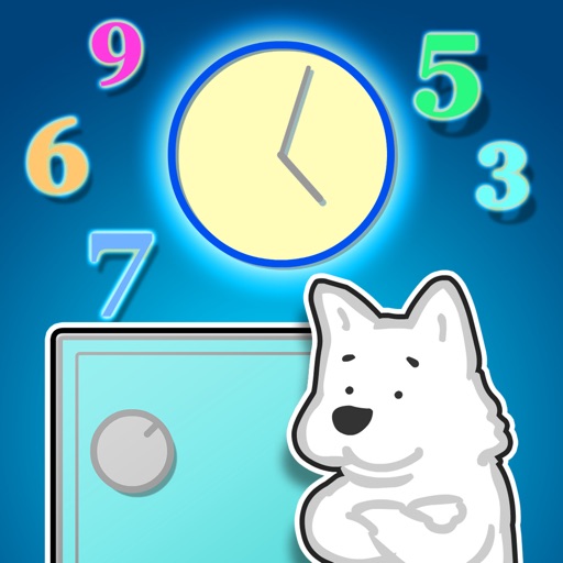 Safecracker in analog clock for Kids iOS App
