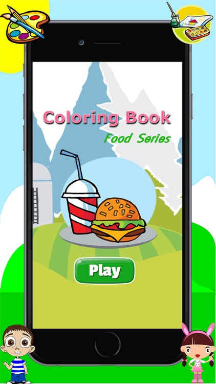 Food Coloring Book -  Drawing Painting for Kids Free Games