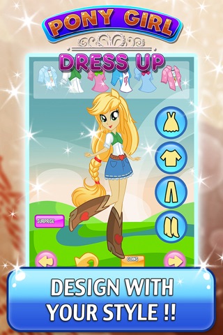 Monster Characters Dress Up Games - My Equestrian little queen pony Edition For Girl screenshot 3