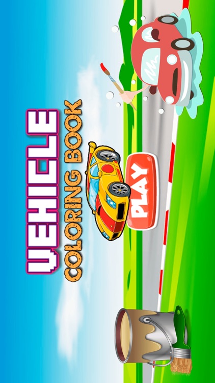 Vehicle Coloring Book - All In 1 Car Draw Paint And Color Pages Games For Kids