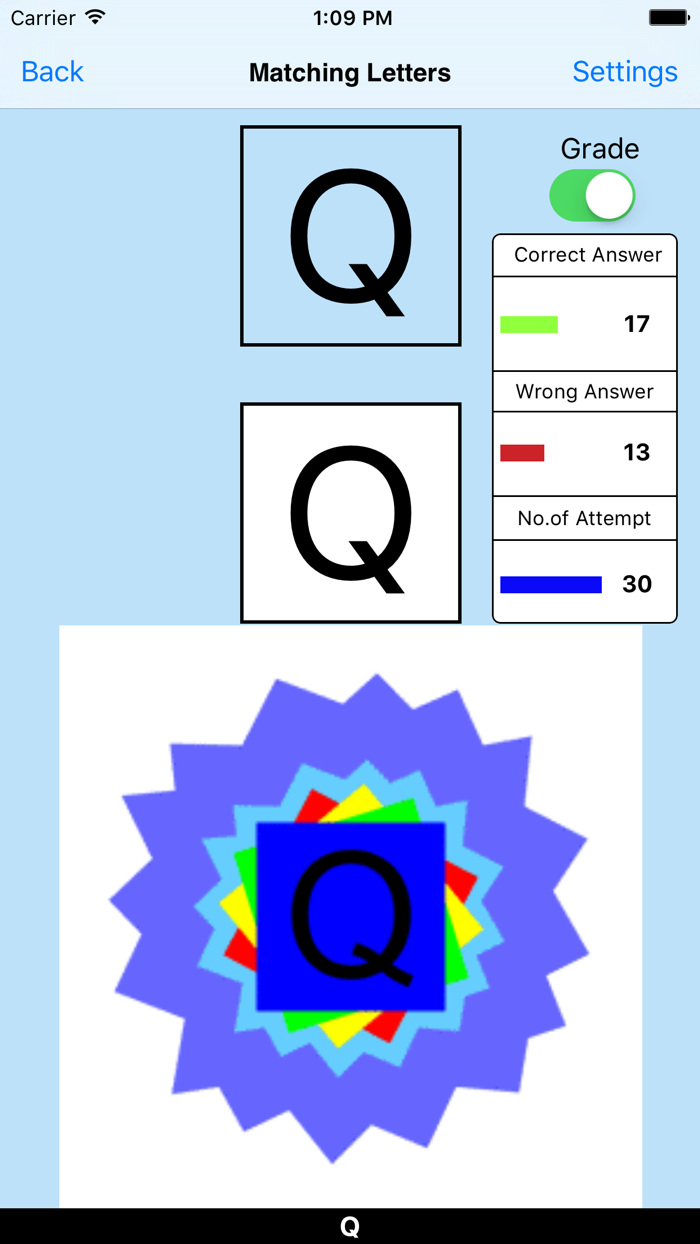 Alphabet Matching Letters