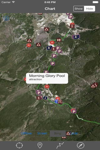 Yellowstone National Park GPS screenshot 3
