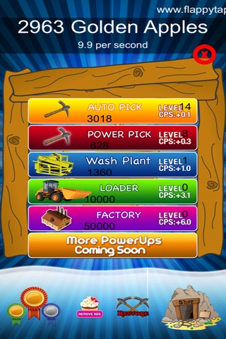 Craft Clicker Miner - Golden Apple screenshot 4