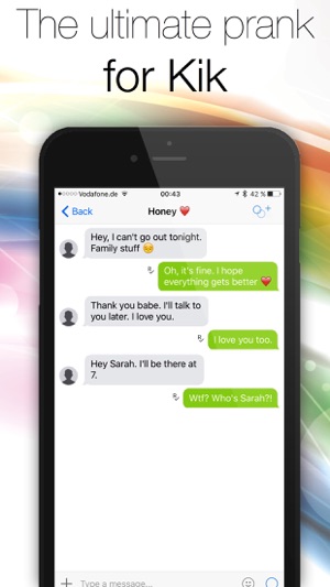 Prank for Kik - Create fake text message