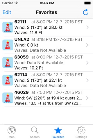 NOAA Buoy Reports screenshot 4