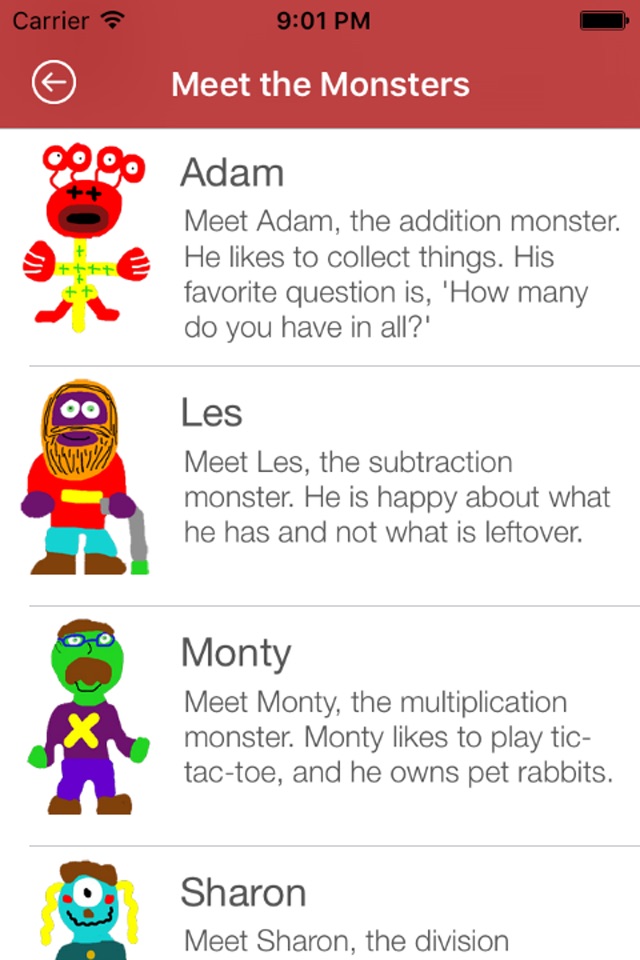 Math Facts With Monsters screenshot 4