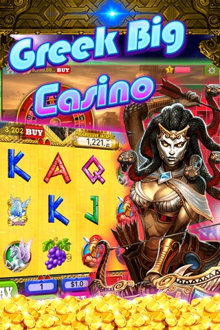 The New Ancient Greek Gods Deluxe Casino - Play Real Vegas Downtown Classic Free Slots screenshot 2