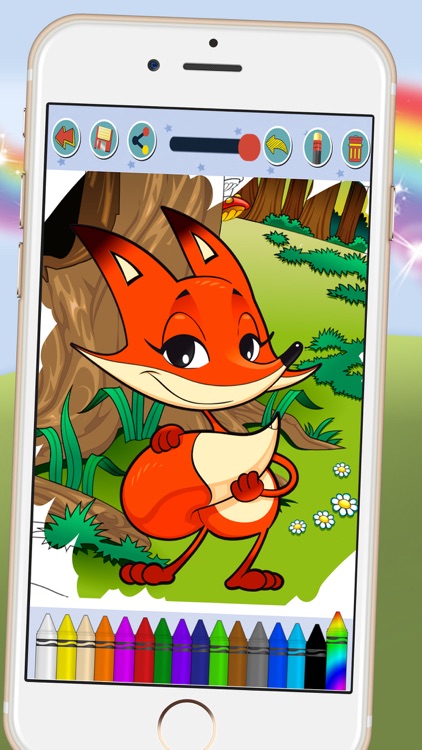 Paint animal coloring book for kids - Premium