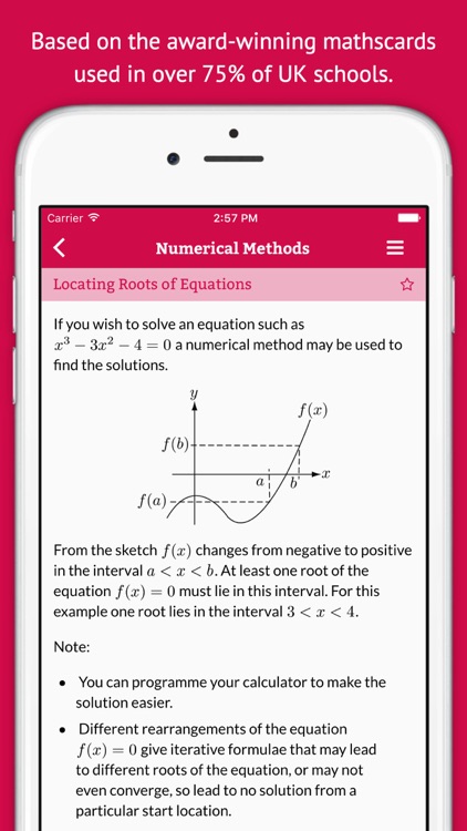 A-level mathscard