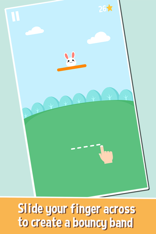 Bouncy Bunny - endless jumping frenzy arcade game screenshot 2