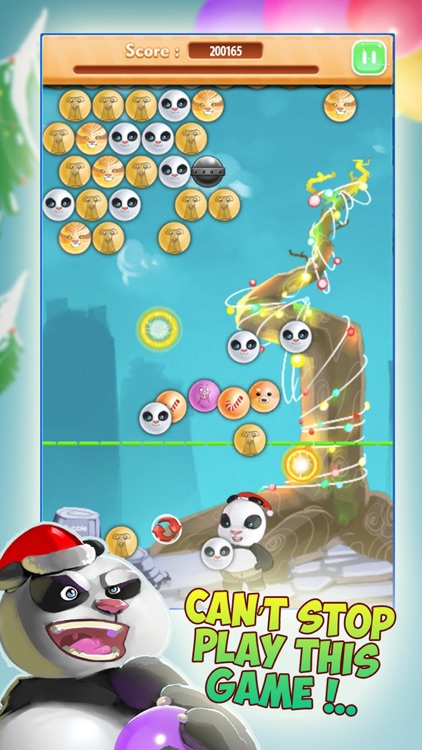 Santa Panda Bubble Christmas screenshot-4