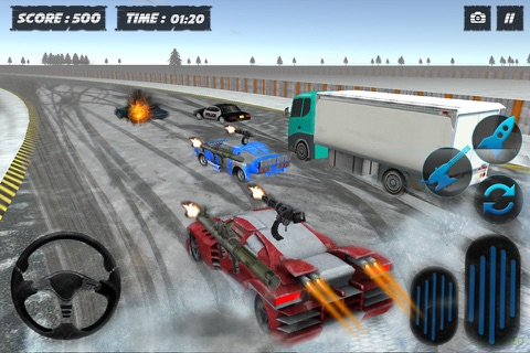 Ultra Death Racing Winter Car Rally 2016: Racer Game screenshot 4