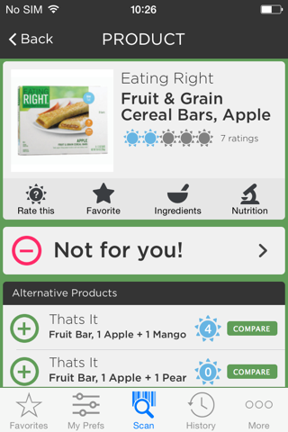 ipiit - Grocery Scanner for Food Allergies & Diets screenshot 2