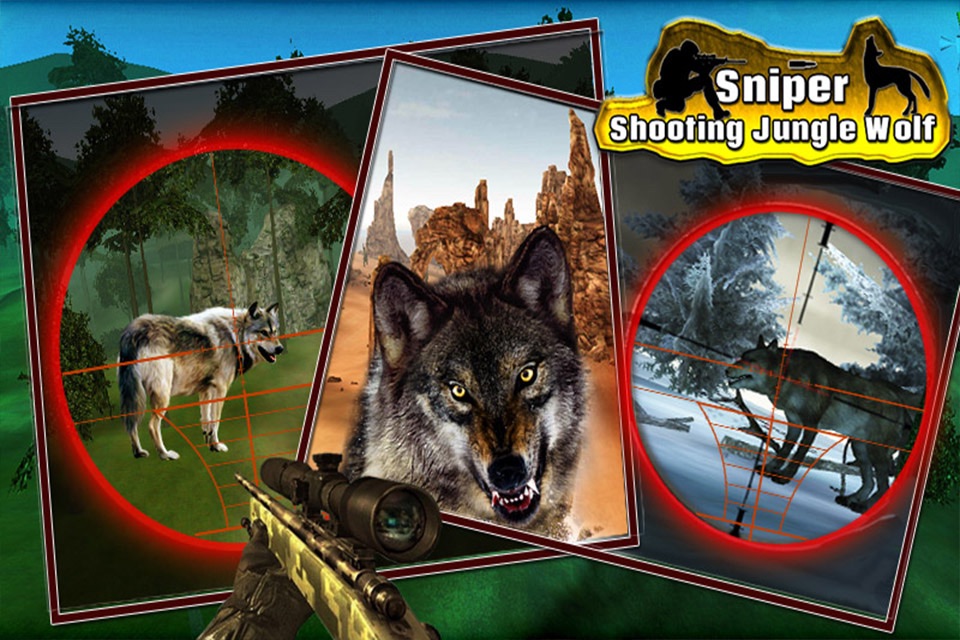 Sniper Shooting Jungle Wolf screenshot 4
